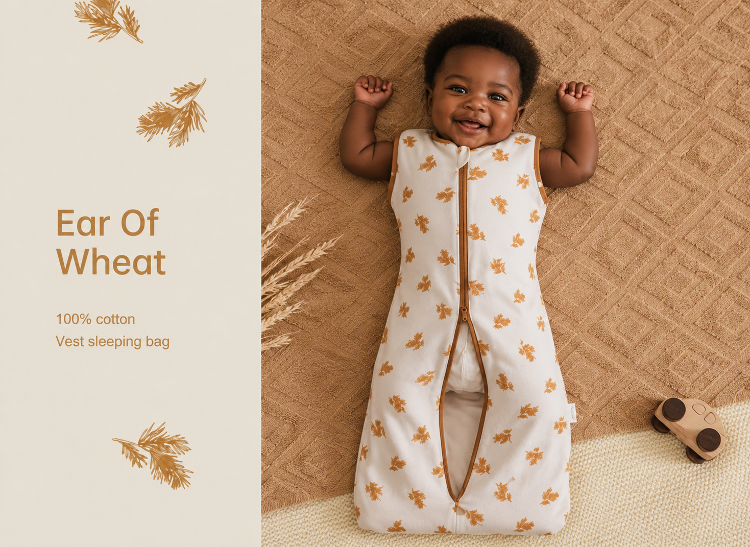 Cozy Nest | Baby Sleeping Bag with Convertible Design & Adjustable Fit | Floral Pattern for Comfortable Sleep