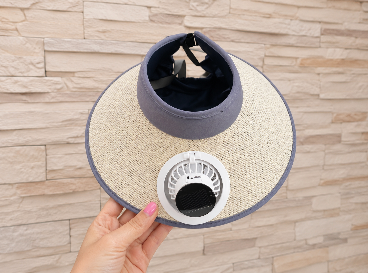 Outdoor Essentials | Wide Brim Sun Hat with Solar Powered Fan & USB Rechargeable Feature | Stylish Protection for All-Day Comfort
