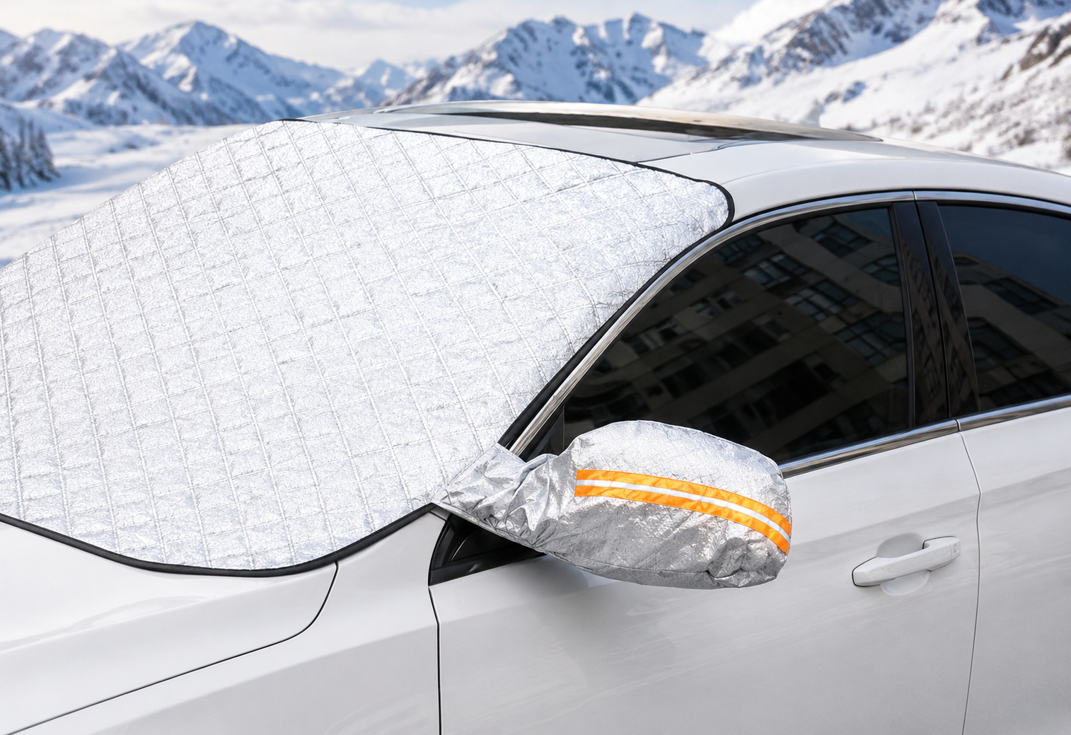 All-Season Magnetic Windshield Cover with Strong Attachment for Ice and Heat Protection