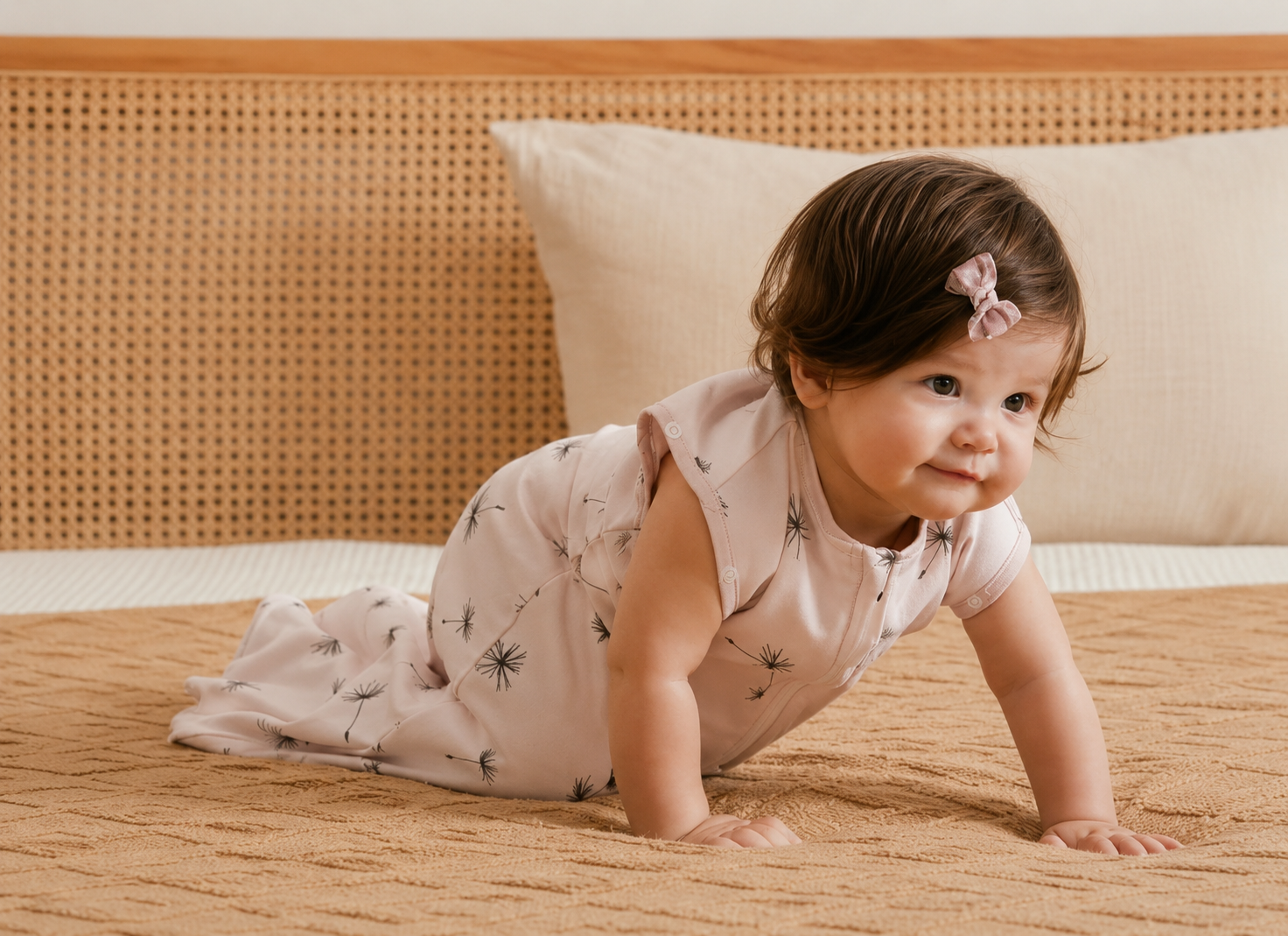 Cozy Nest | Baby Sleeping Bag with Convertible Design & Adjustable Fit | Floral Pattern for Comfortable Sleep