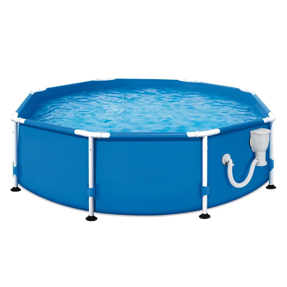 Family Oasis | 8' x 30 Above Ground Swimming Pool Set with Easy Setup | Durable Design for Endless Summer Fun 1