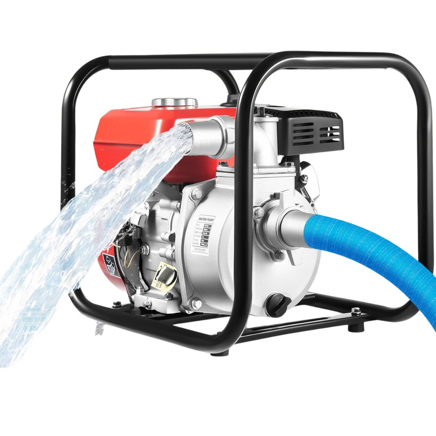 High Flow Gas Water Pump | 6.5HP 4-Stroke Engine with 92 Ft Lift | Efficient Irrigation and Drainage Solution 0