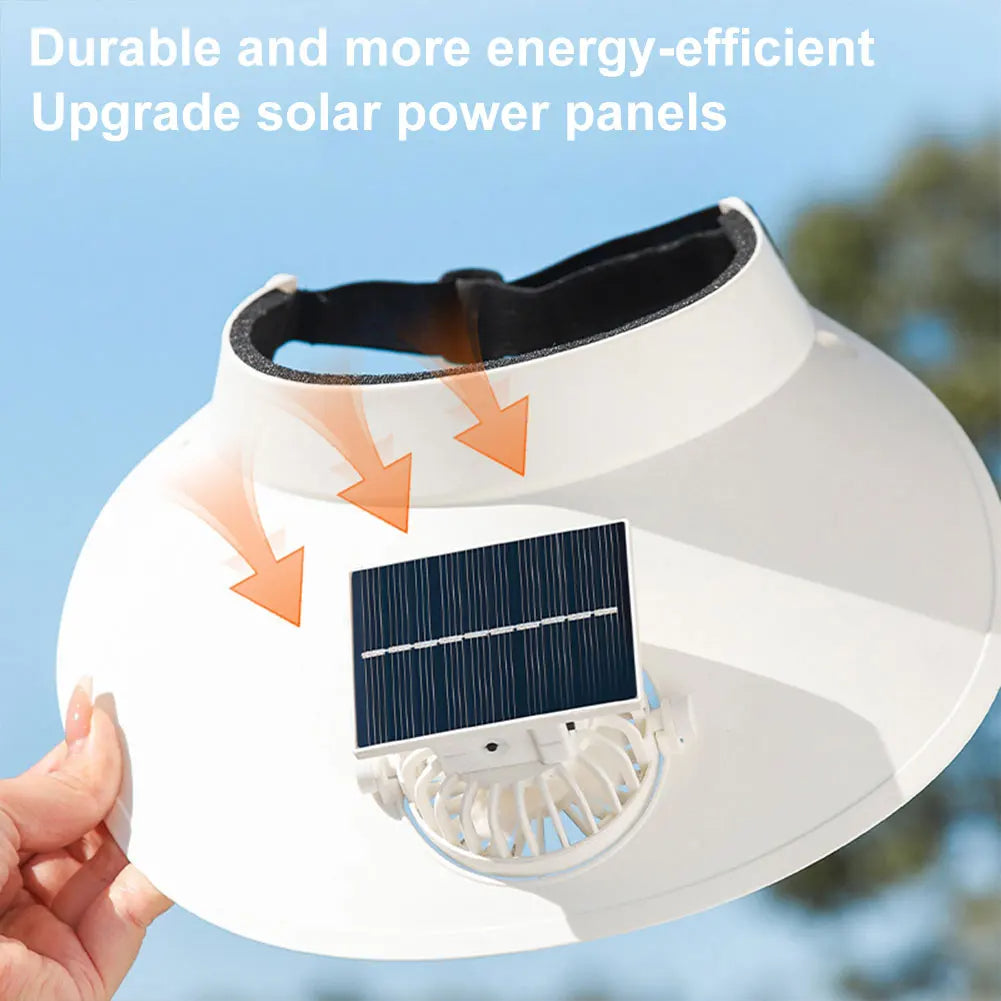 Innovative Sun Visor Hat with Solar-Powered Cooling Fan | UPF50+ Protection for Ultimate Comfort 4