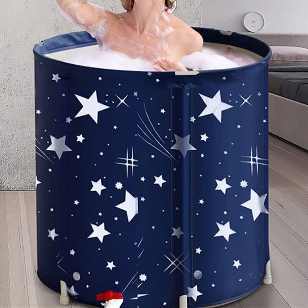 Portable Insulated Adult Bathtub | Spacious Collapsible Design for Relaxation Anywhere 0