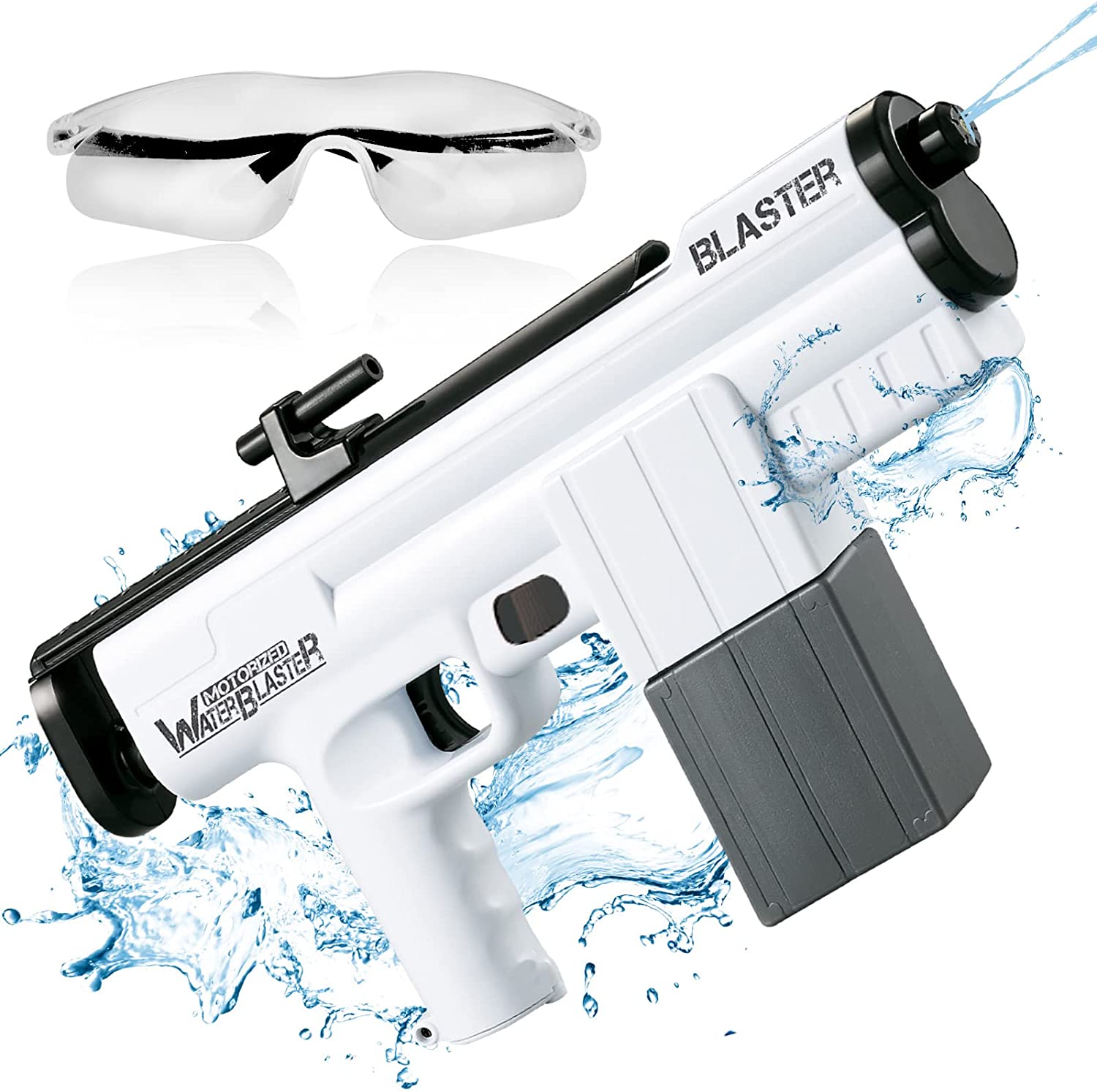Summer Splash | Electric Water Squirt Gun with Long Range & Large Capacity | Fun for All Ages 0