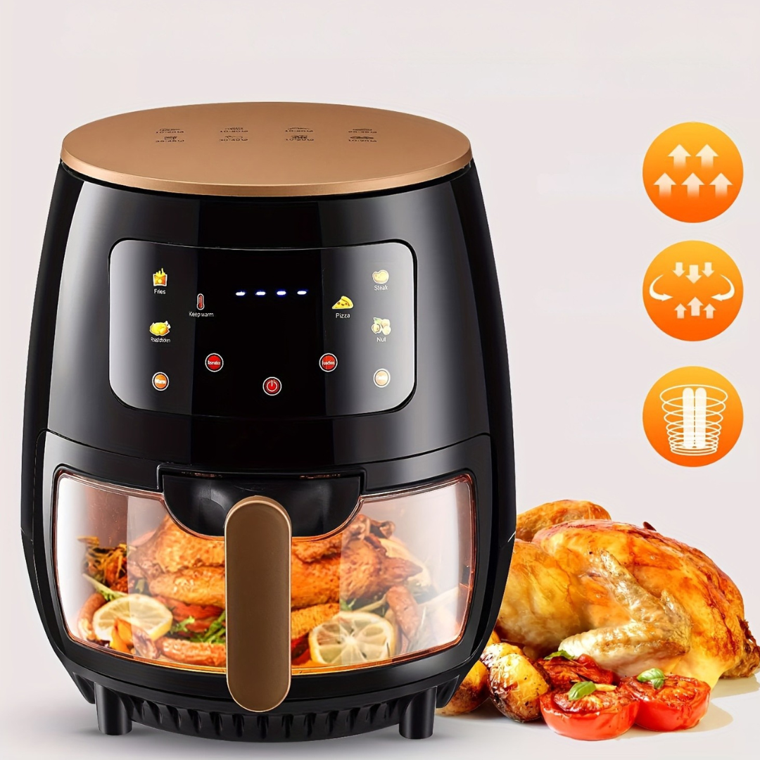 Versatile Kitchen | Digital Air Fryer with Touch Screen & 6L Capacity | Stainless Steel Design for Healthier Cooking 7